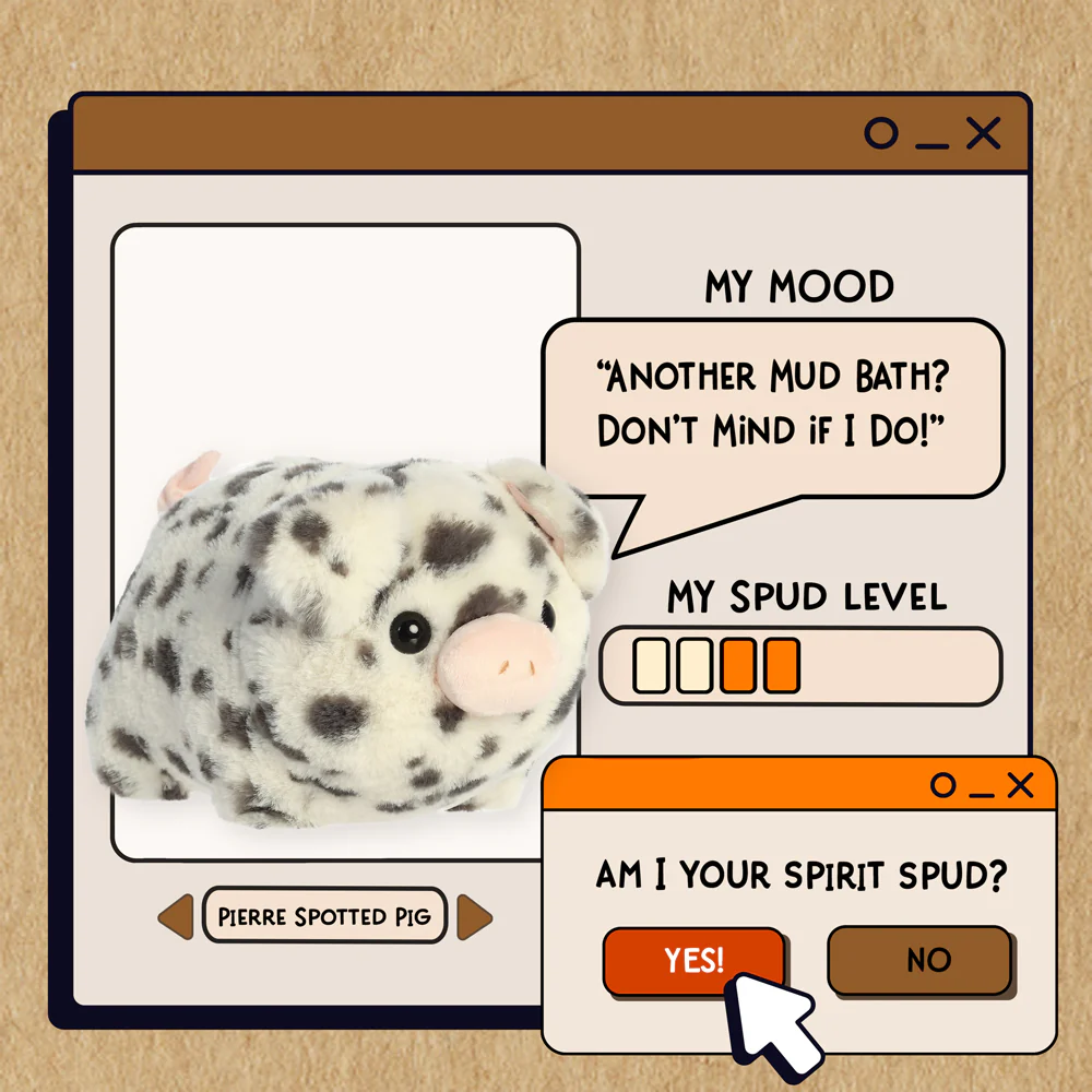 Spudsters Pierre Spotted Pig 24cm Soft Toy - Image 5