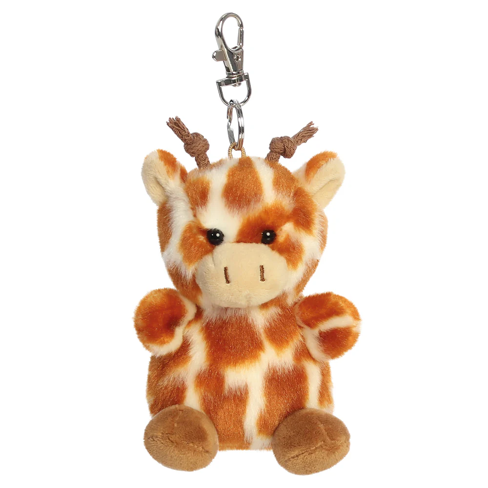 Palm Pals Safara Giraffe Clip-On 10cm Soft Toy