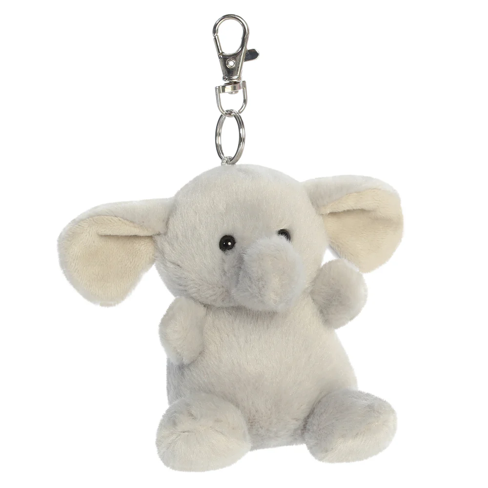 Palm Pals Stomps Elephant Clip-On 10cm Soft Toy - Image 2