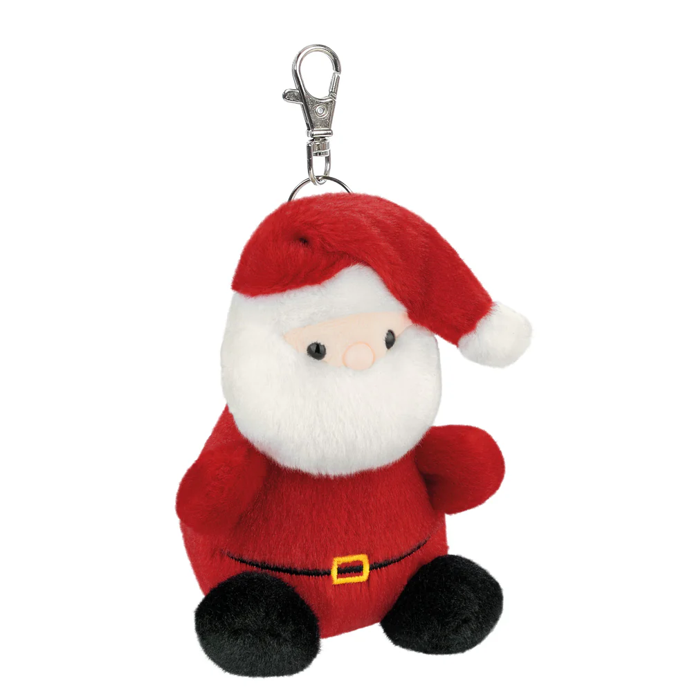 Palm Pals Santa Claus Clip-On 10cm Soft Toy - Image 2