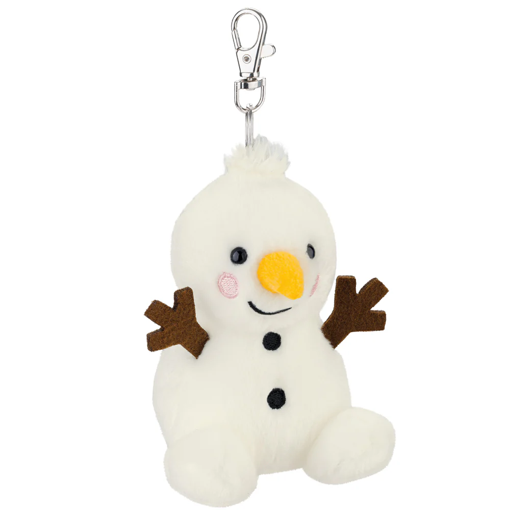 Palm Pals Twig Snowman Clip-On 10cm Soft Toy - Image 2