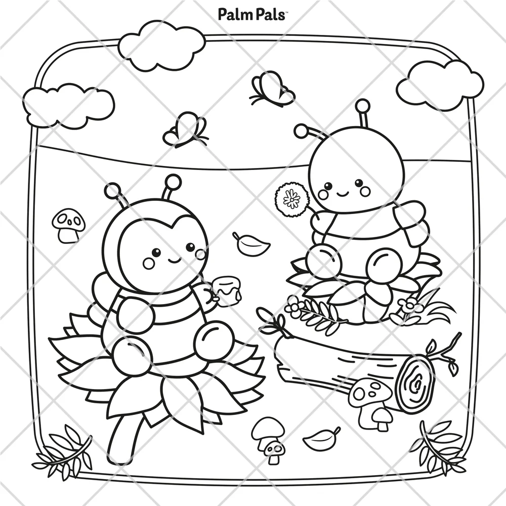 Palm Pals Best Friends: A Cute and Cosy Colouring Book - Image 7