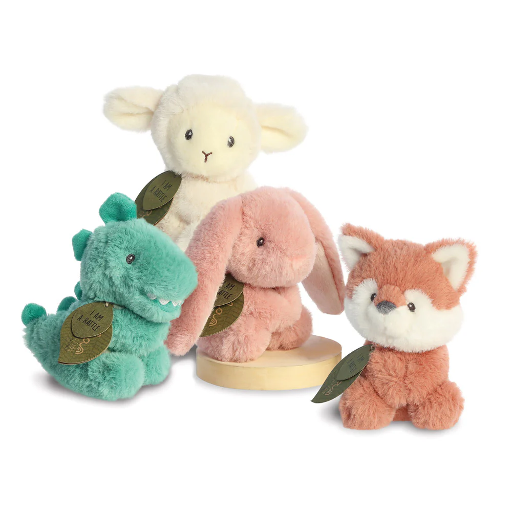 Ebba Eco Ryker Rex Dragon Rattle Soft Toy - Image 6