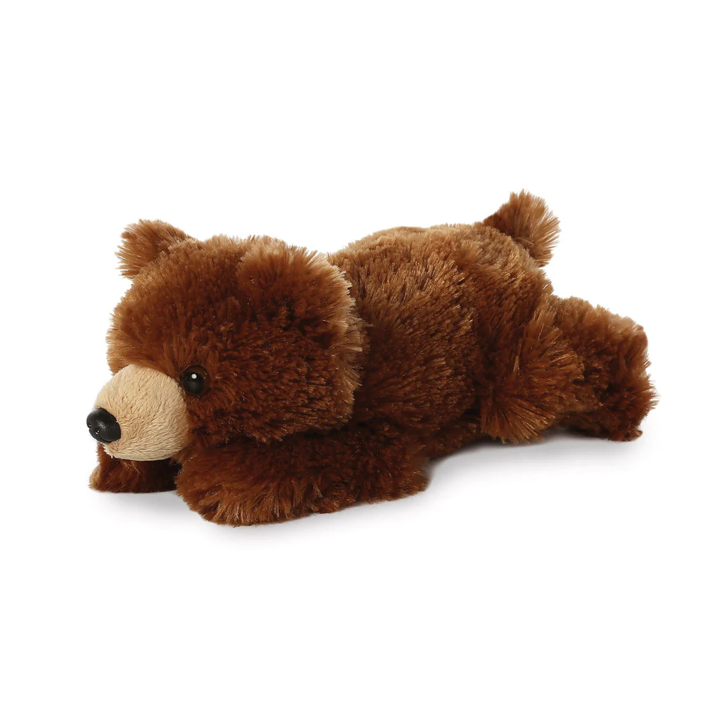 Mini Flopsies Grizzly Bear Soft Toy - Image 3
