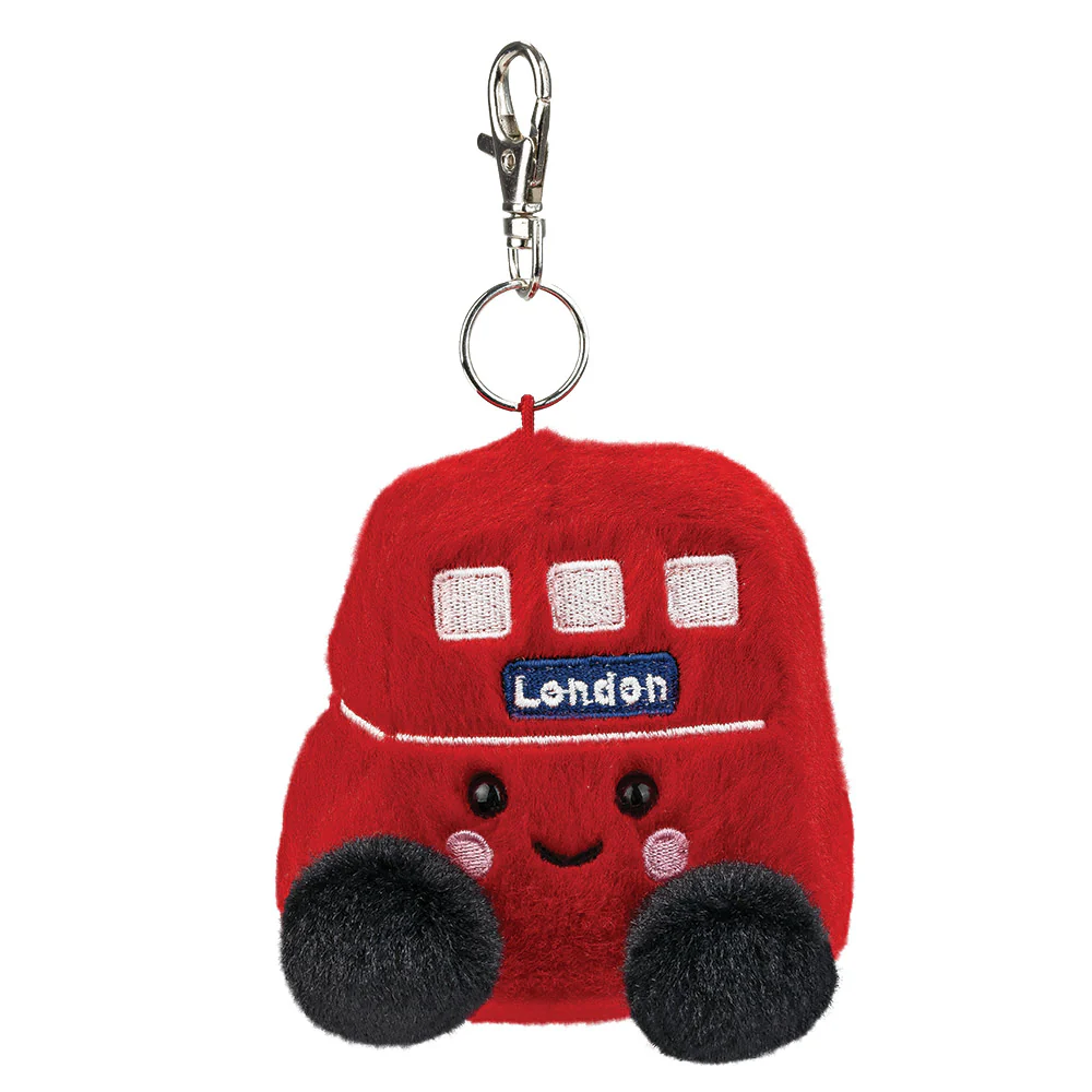Palm Pals Bertie Red Bus Clip-On