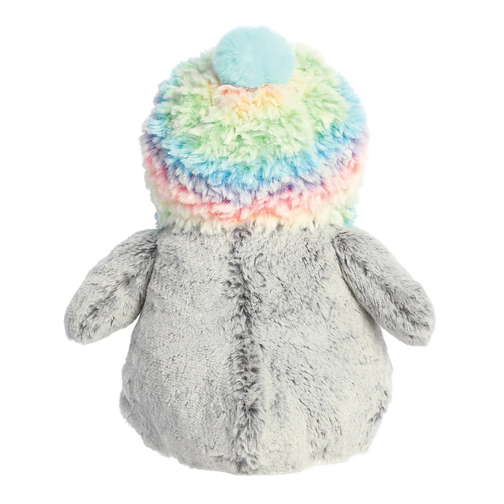 PomPom Penguin Rainbow Hat Soft Toy - Image 4