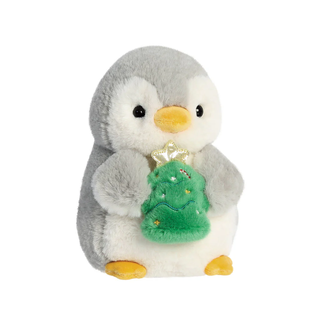 PomPom Penguin w/Xmas Tree Soft Toy - Image 5