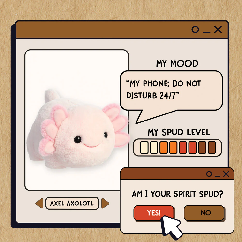 Spudsters Axel Axolotl Soft Toy - Image 6
